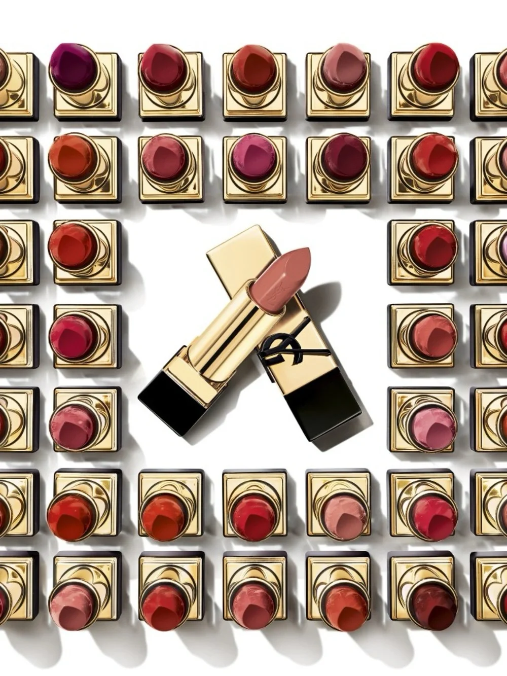 NIB YVES SAINT LAURENT ROUGE PUR COUTURE PURE COLOR-IN SATIN LIPSTICK. N5